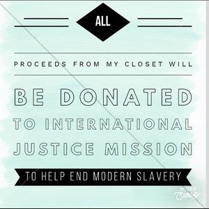All proceeds donated to help end slavery